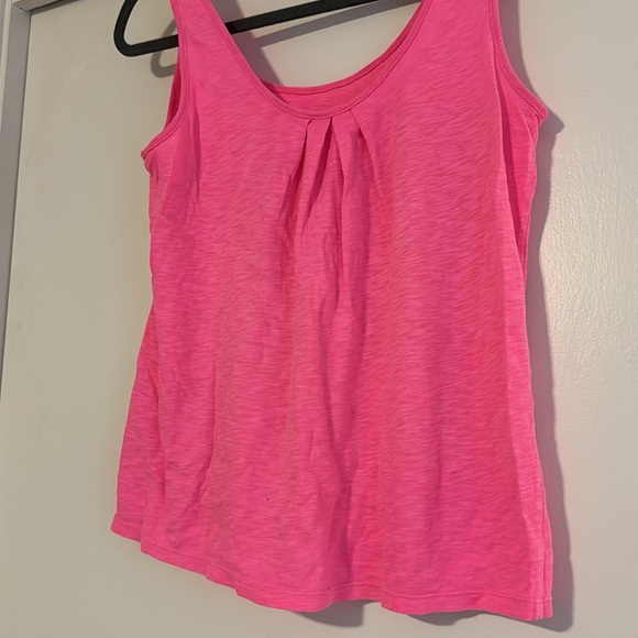 Lilly Pulitzer Tank Top Womens Pink Sleeveless Top with palm tree embroidery - Picture 3 of 3